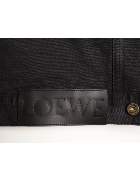 Loewe denim embroidered denim jacket,Loewe