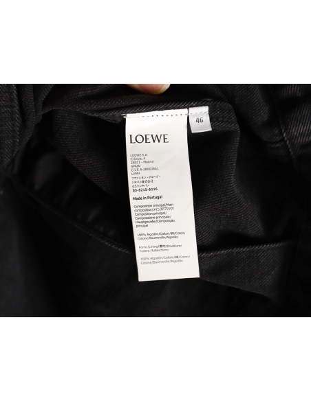 Loewe denim embroidered denim jacket,Loewe