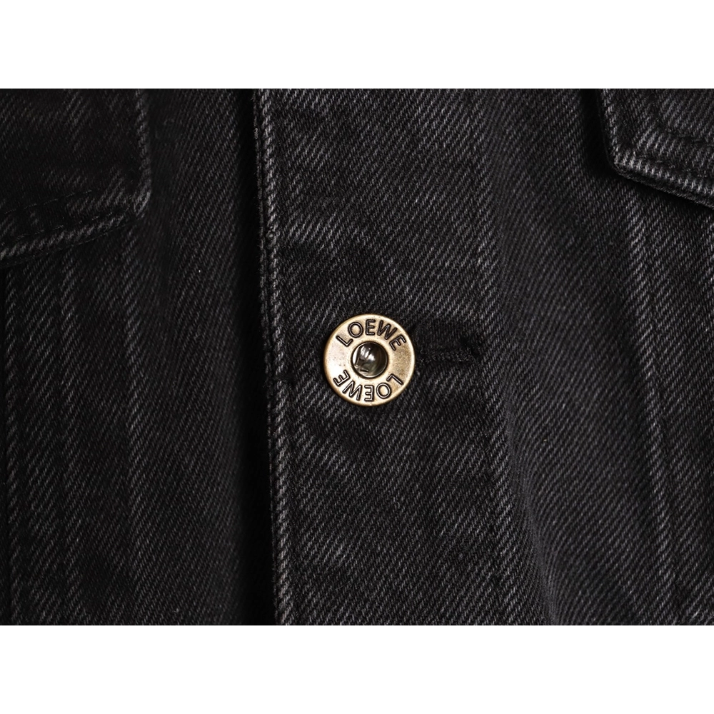 Loewe denim embroidered denim jacket,Loewe