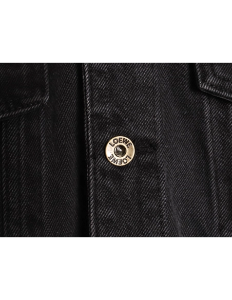 Loewe denim embroidered denim jacket,Loewe