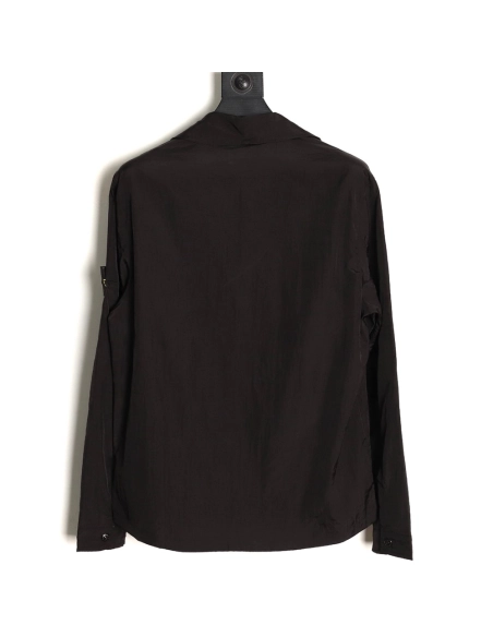 Stone Island solid color logo patch lapel zipper sun protection jacket,Stone Island