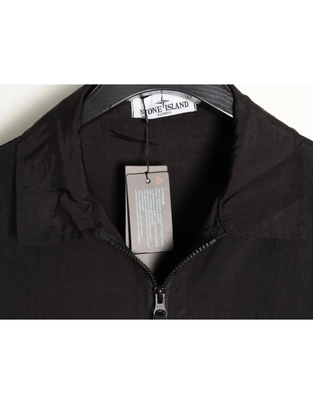 Stone Island solid color logo patch lapel zipper sun protection jacket,Stone Island