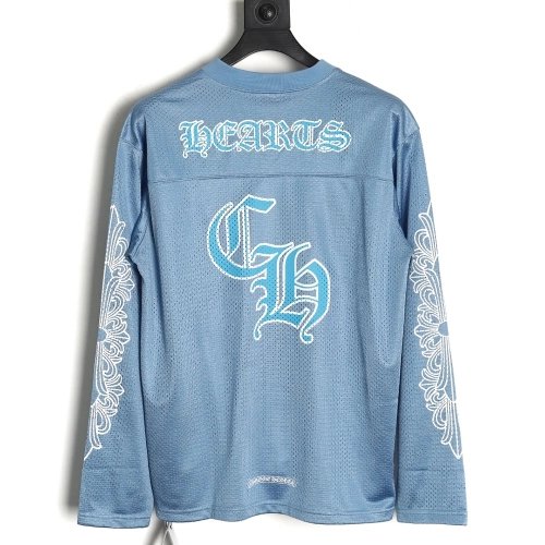 Chrome Hearts Sanskrit mesh hockey long-sleeved T-shirt,Chrome Hearts
