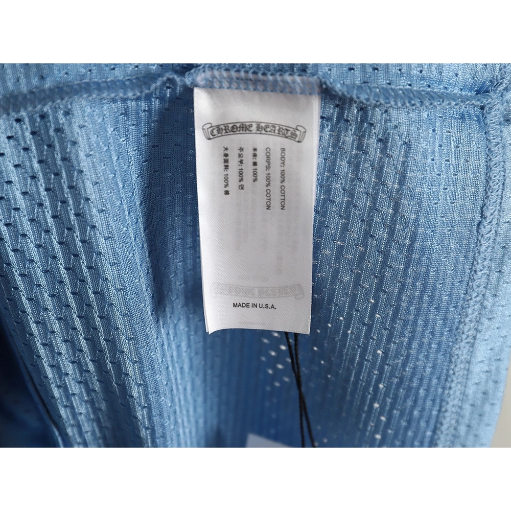 Chrome Hearts Sanskrit mesh hockey long-sleeved T-shirt,Chrome Hearts