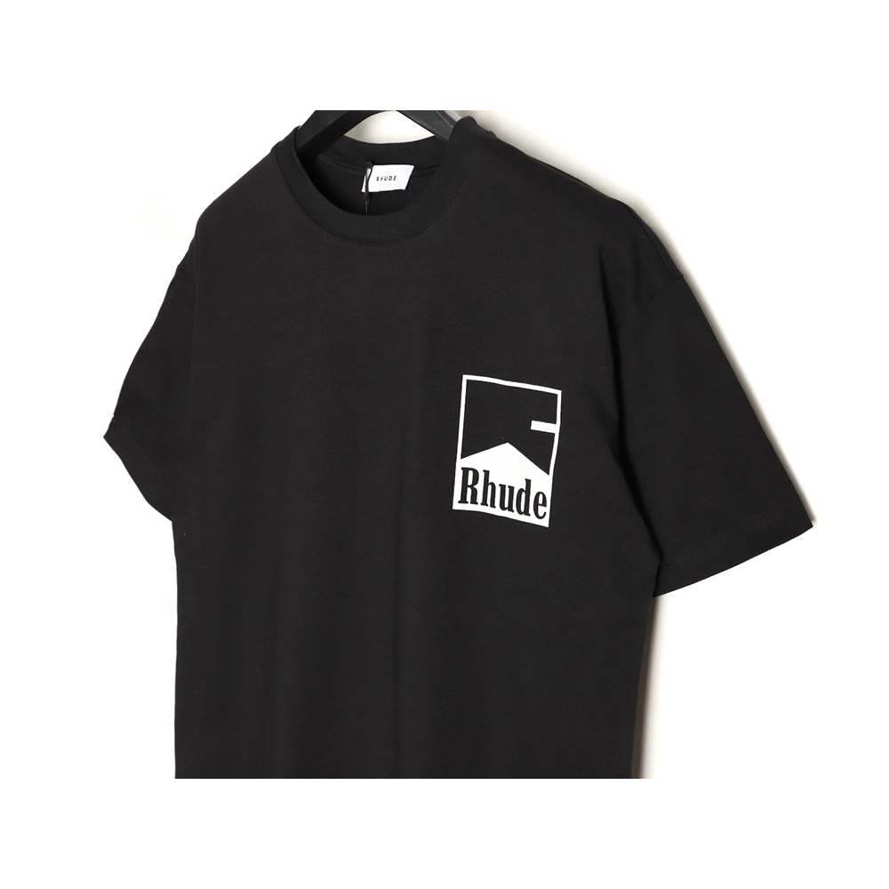 Rhude Marlboro retro logo print slogan short-sleeved T-shirt,Rhude