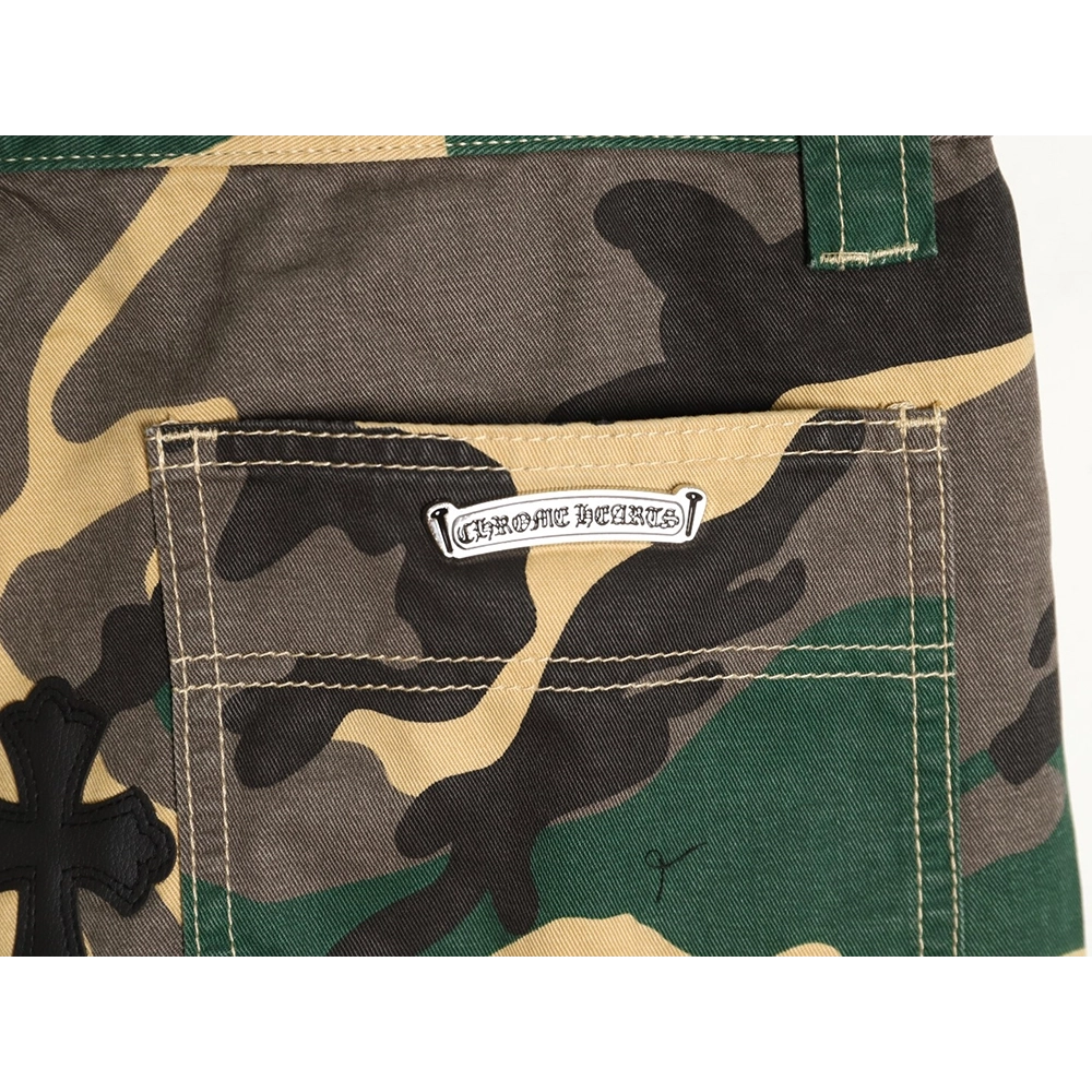Chrome Hearts camouflage denim shorts,Chrome Hearts