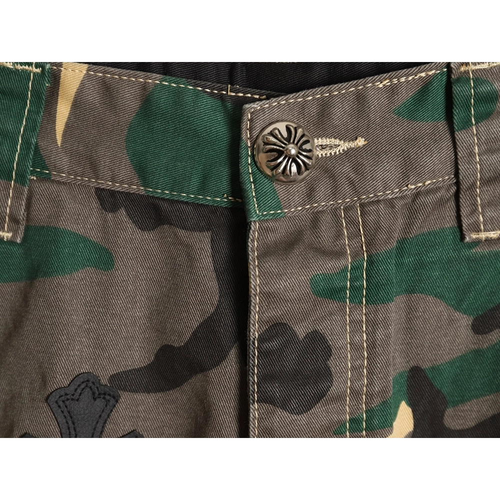 Chrome Hearts camouflage denim shorts,Chrome Hearts