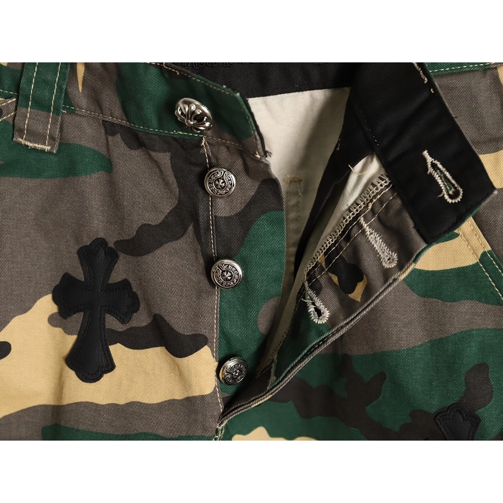 Chrome Hearts camouflage denim shorts,Chrome Hearts