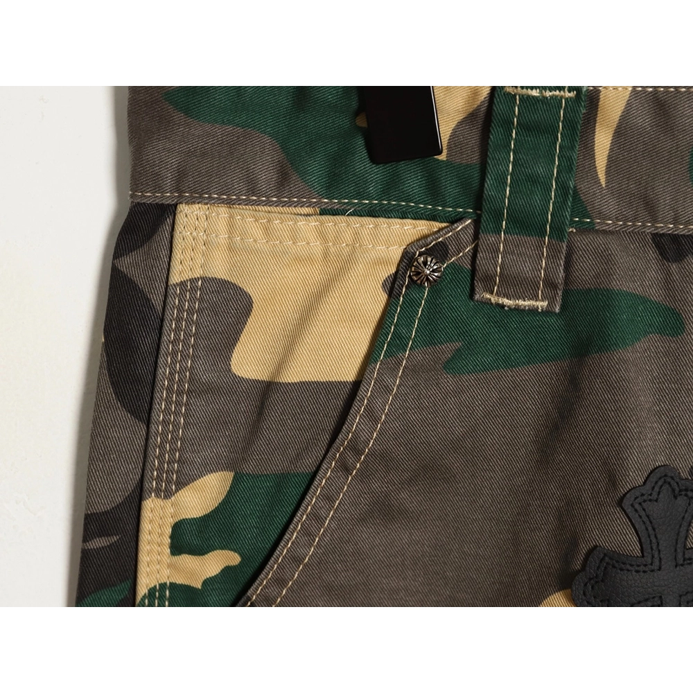 Chrome Hearts camouflage denim shorts,Chrome Hearts