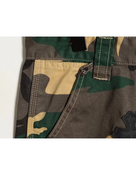 Chrome Hearts camouflage denim shorts,Chrome Hearts