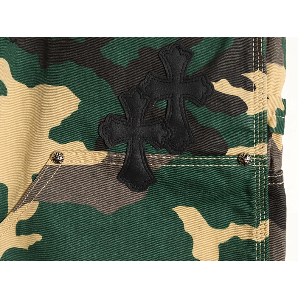 Chrome Hearts camouflage denim shorts,Chrome Hearts