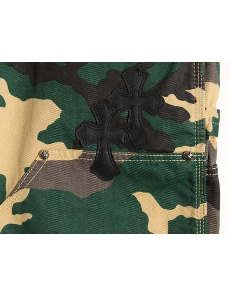 Chrome Hearts camouflage denim shorts,Chrome Hearts