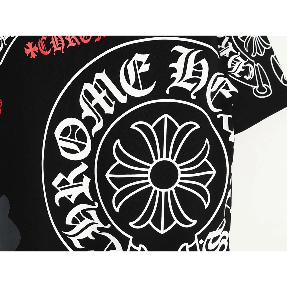 Chrome Hearts colorful lettering logo print short sleeves,Chrome Hearts