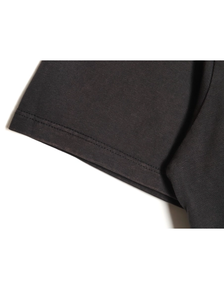 Off-white washed back color religious short sleeves,Off White