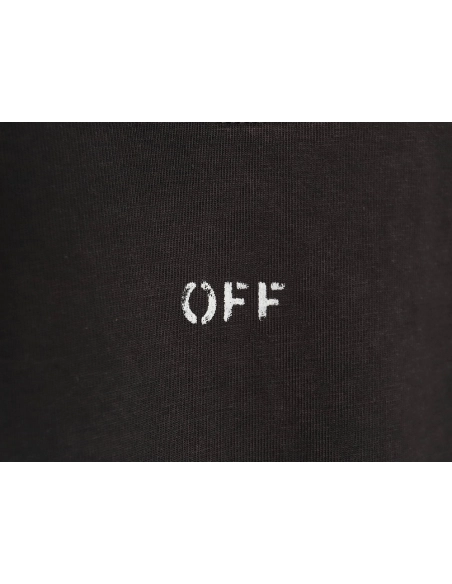 Off-white washed back color religious short sleeves,Off White