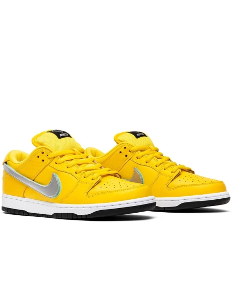 Special Price NO QCDiamond Supply Co. x Dunk Low Pro SB Canary Diamond,Dunk SB,NIKE SHOES Reps