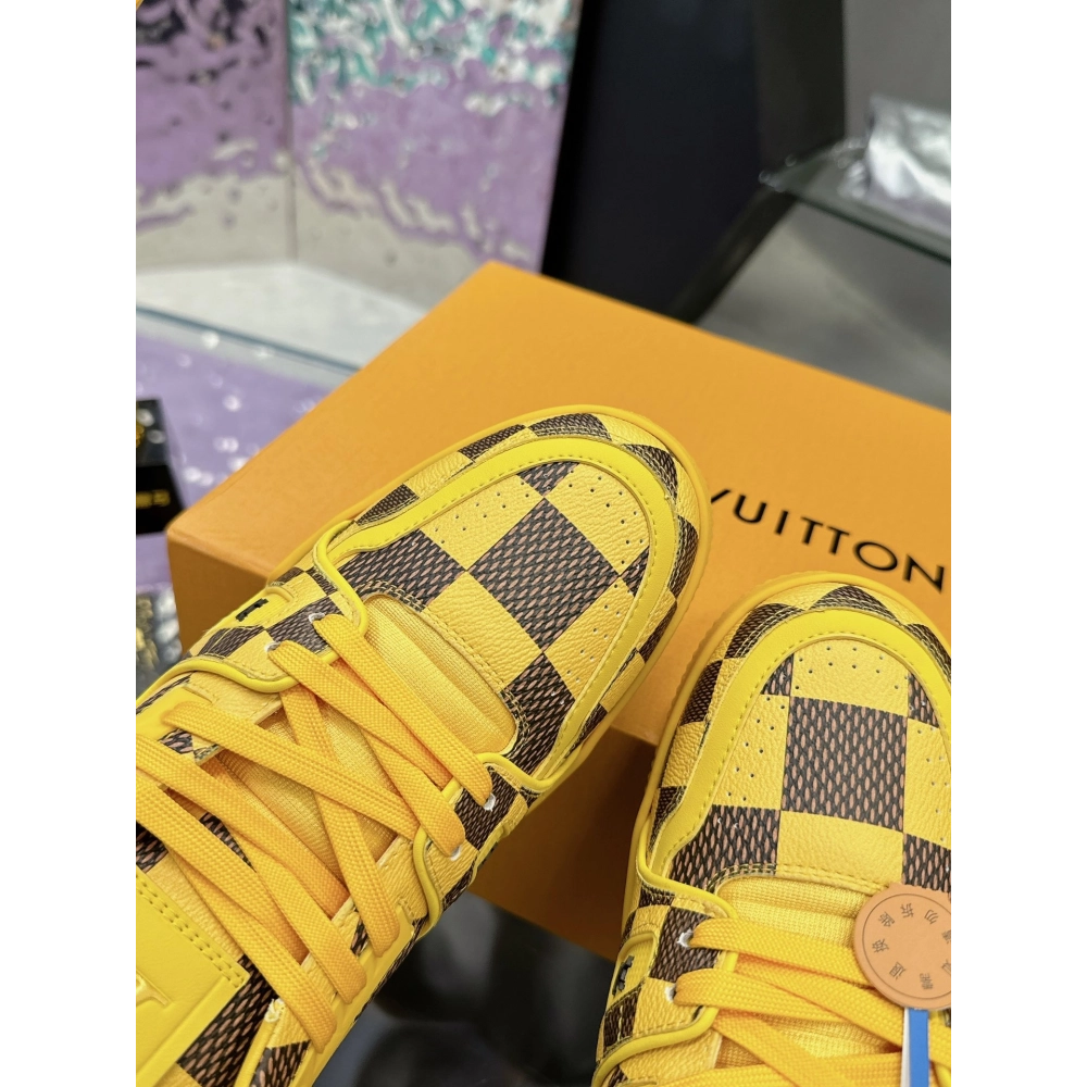 Louis Vuitton LV Trainer Orange Teal Vintage hot sale