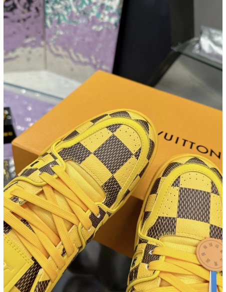 Louis Vuitton LV Trainer Orange Teal Vintage hot sale