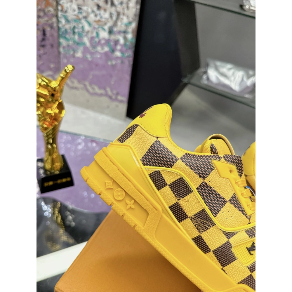 Louis Vuitton LV Trainer Orange Teal Vintage hot sale