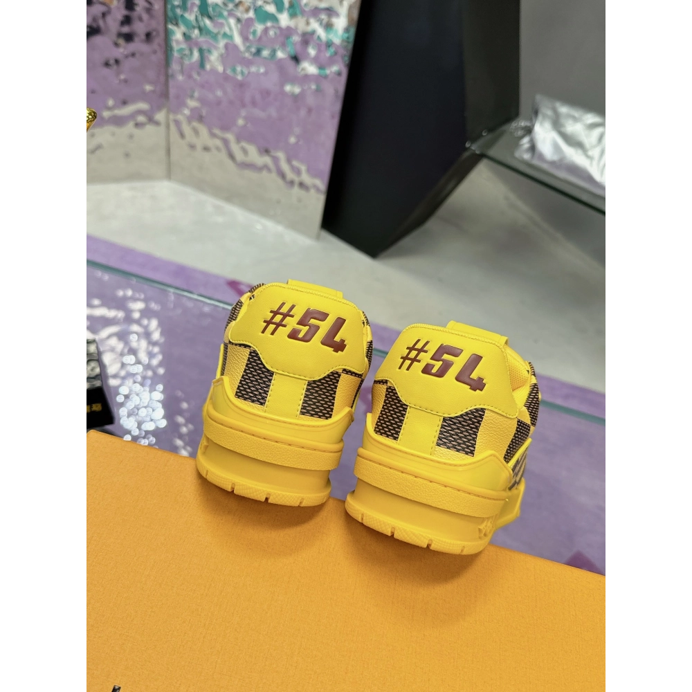 Louis Vuitton LV Trainer Orange Teal Vintage hot sale