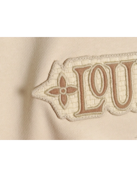 Louis Vuitton Half-Zip Patch Crew Neck Sweatshirt,Louis Vuitton