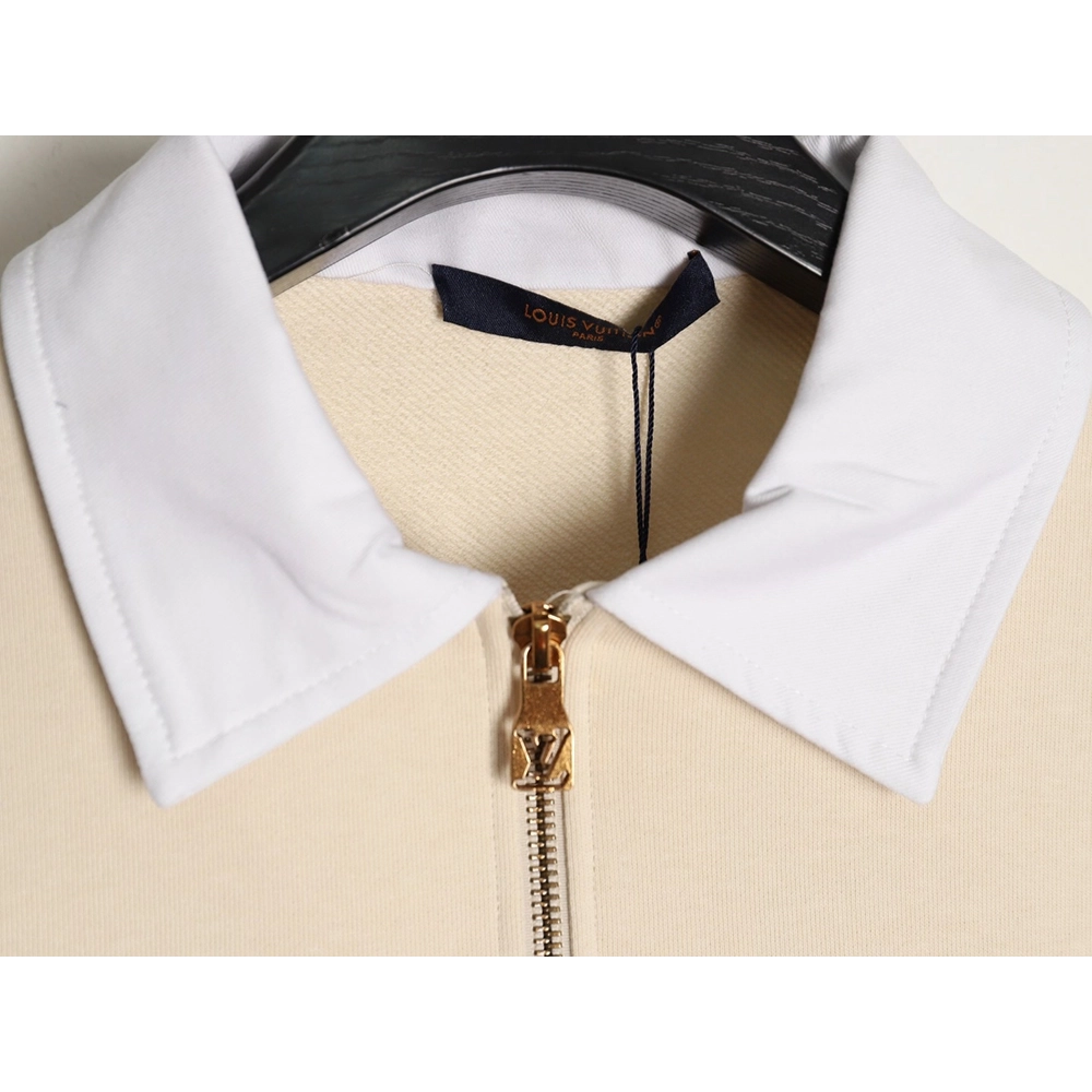 Louis Vuitton Half-Zip Patch Crew Neck Sweatshirt,Louis Vuitton