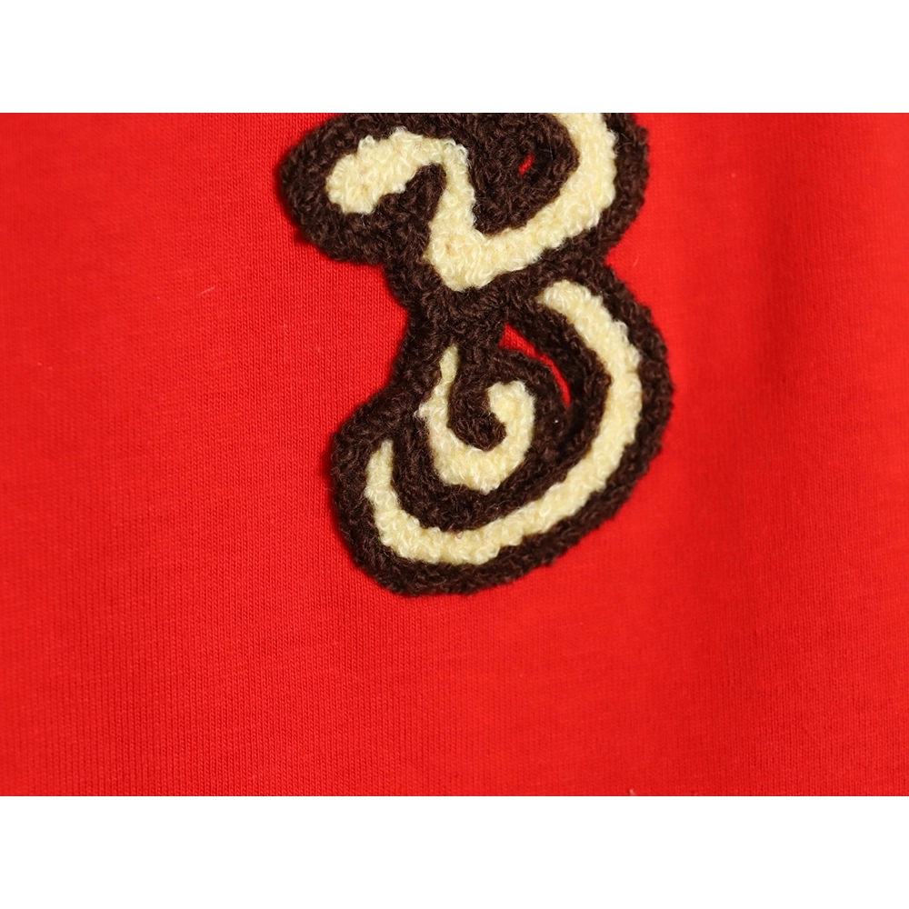 Burberry Year of the Snake Towel Embroidered Logo Short Sleeve,Burberry