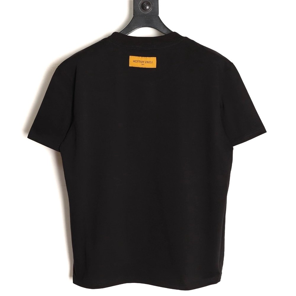 Louis Vuitton embroidered logo short-sleeved shirt TSK1,Louis Vuitton