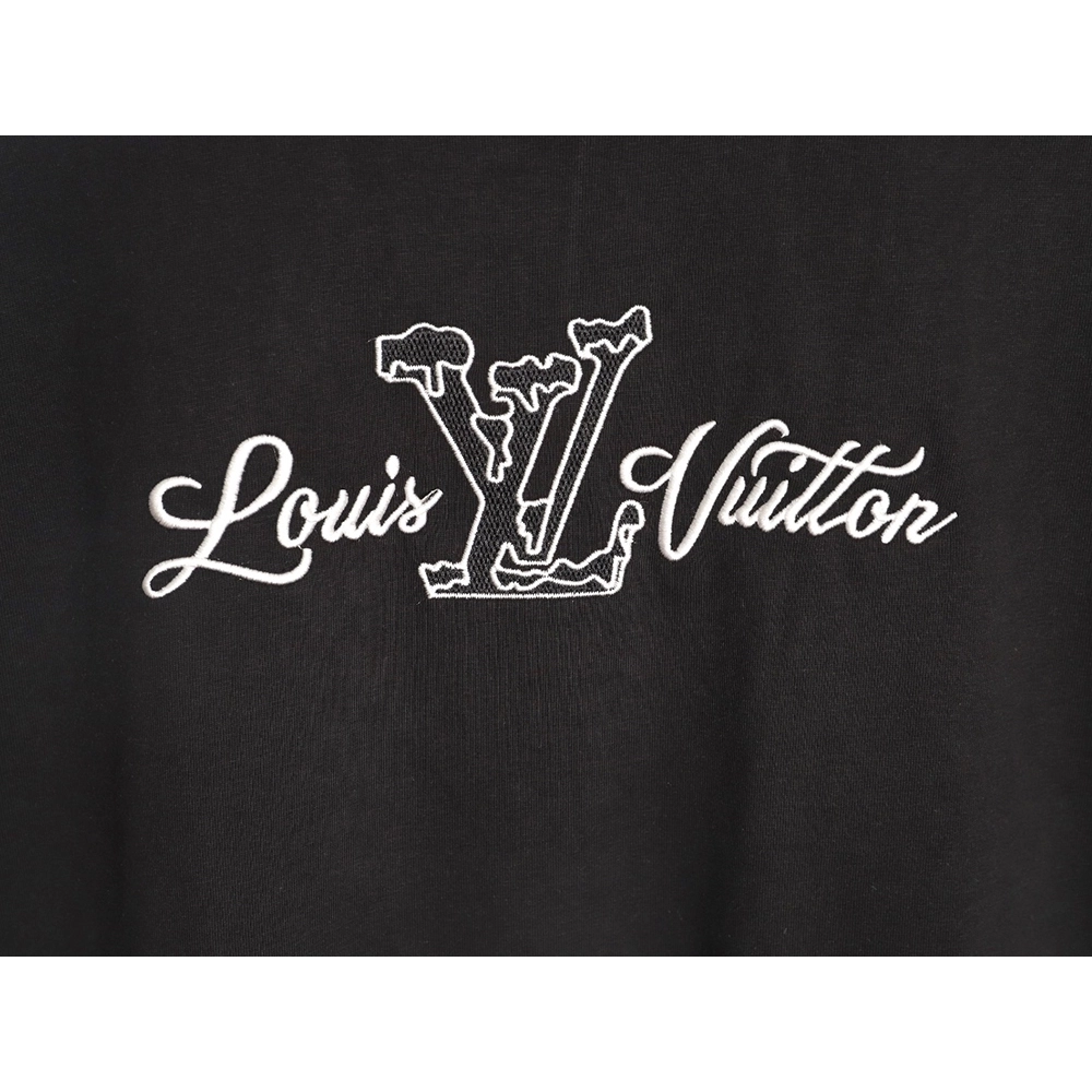 Louis Vuitton embroidered logo short-sleeved shirt TSK1,Louis Vuitton