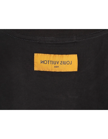 Louis Vuitton embroidered logo short-sleeved shirt TSK1,Louis Vuitton