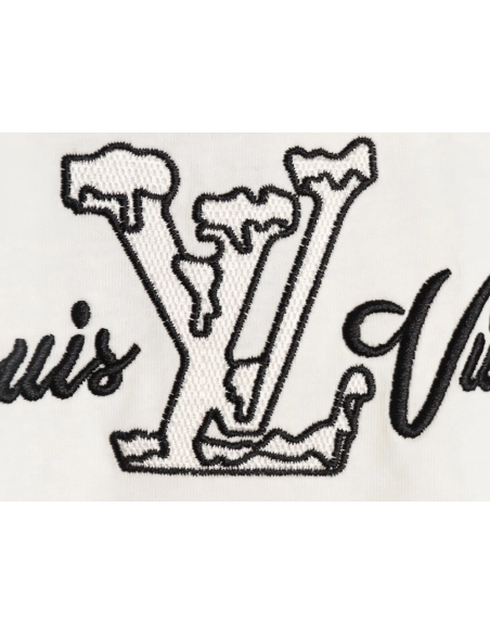 Louis Vuitton embroidered logo short-sleeved shirt,Louis Vuitton