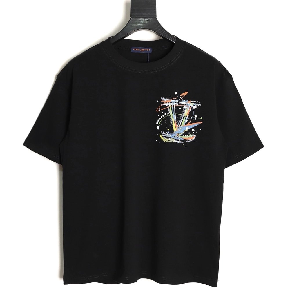 Louis Vuitton hand-painted short-sleeved T-shirt TSK1,Louis Vuitton