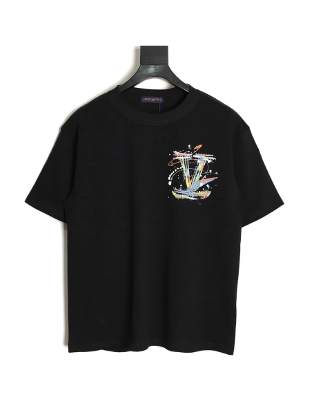 Louis Vuitton hand-painted short-sleeved T-shirt TSK1,Louis Vuitton