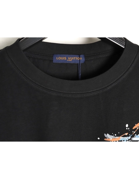 Louis Vuitton hand-painted short-sleeved T-shirt TSK1,Louis Vuitton