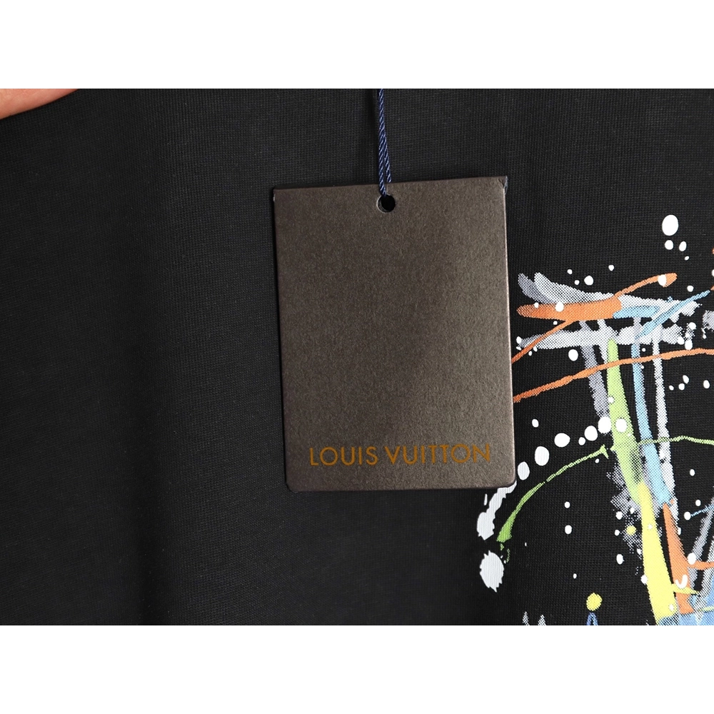 Louis Vuitton hand-painted short-sleeved T-shirt TSK1,Louis Vuitton