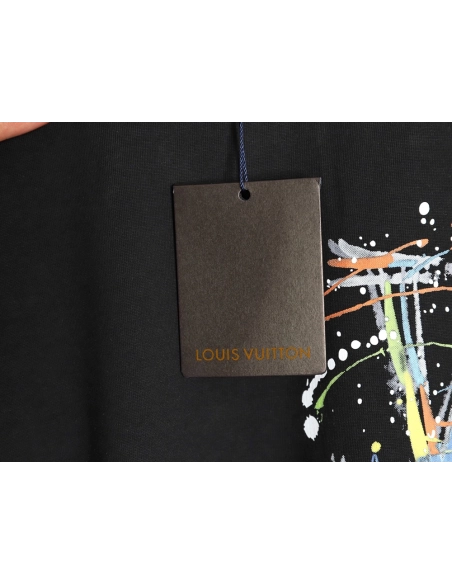 Louis Vuitton hand-painted short-sleeved T-shirt TSK1,Louis Vuitton
