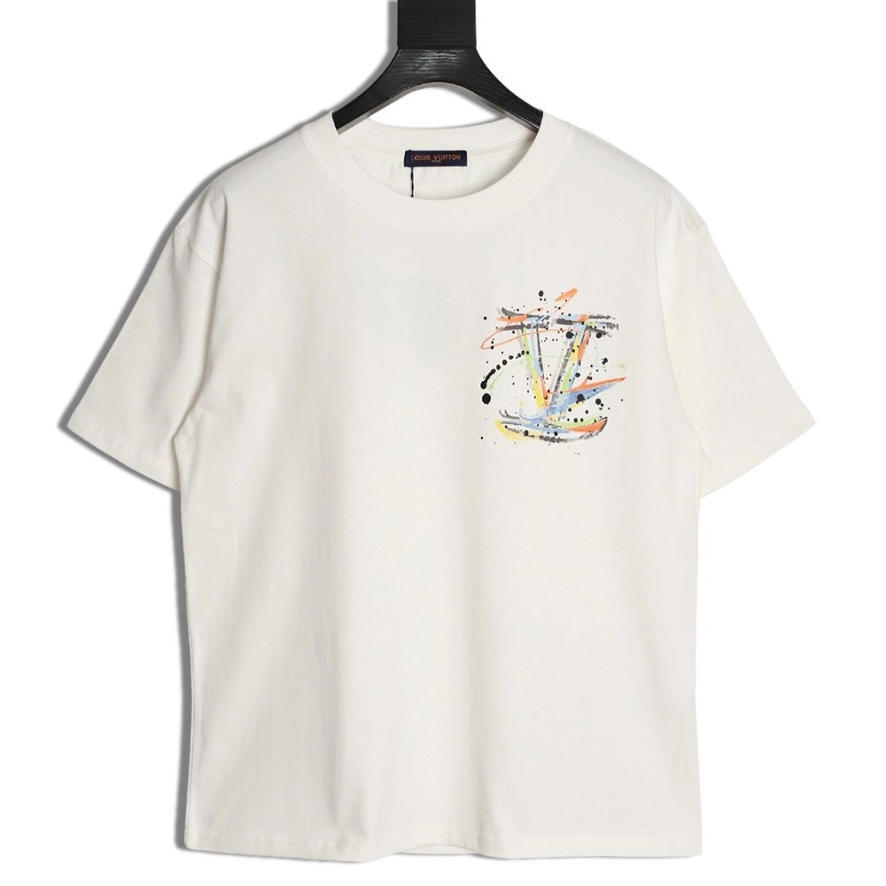 Louis Vuitton hand-painted short-sleeved T-shirt,Louis Vuitton