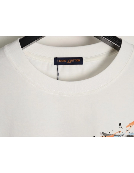 Louis Vuitton hand-painted short-sleeved T-shirt,Louis Vuitton