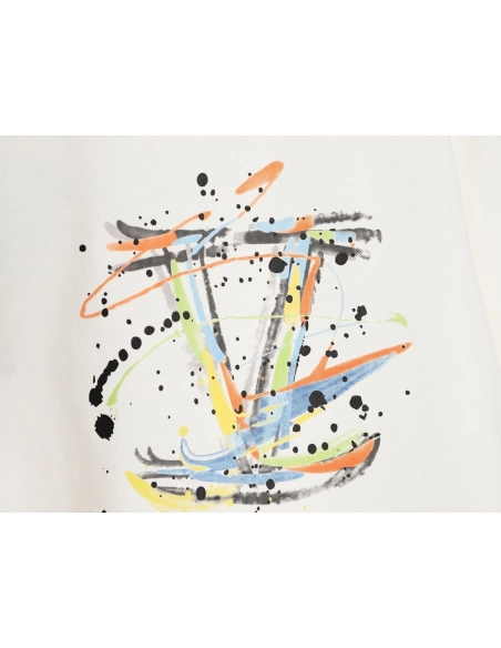 Louis Vuitton hand-painted short-sleeved T-shirt,Louis Vuitton