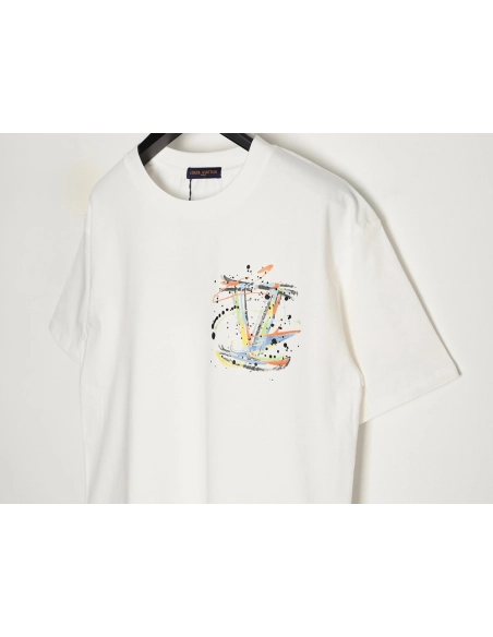 Louis Vuitton hand-painted short-sleeved T-shirt,Louis Vuitton