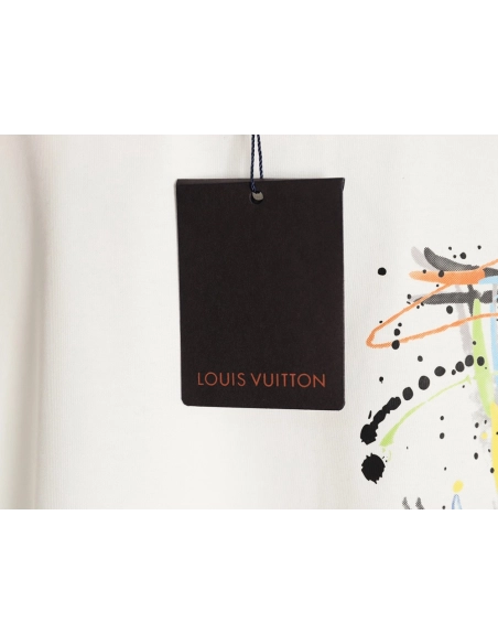 Louis Vuitton hand-painted short-sleeved T-shirt,Louis Vuitton
