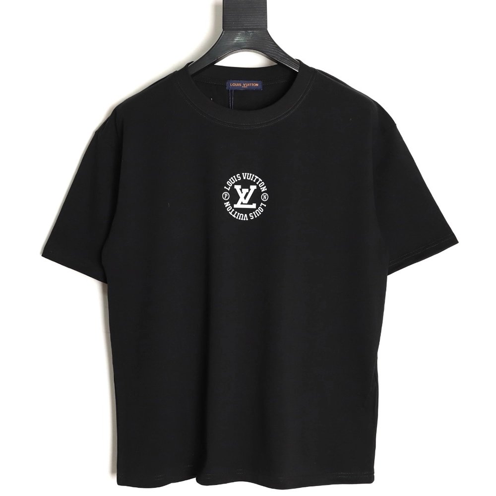 Louis Vuitton circle lettering short-sleeved T-shirt TSK1,Louis Vuitton