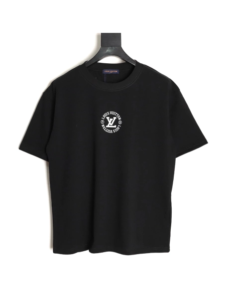 Louis Vuitton circle lettering short-sleeved T-shirt TSK1,Louis Vuitton