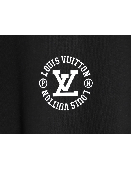 Louis Vuitton circle lettering short-sleeved T-shirt TSK1,Louis Vuitton