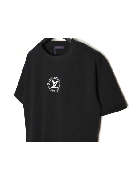 Louis Vuitton circle lettering short-sleeved T-shirt TSK1,Louis Vuitton