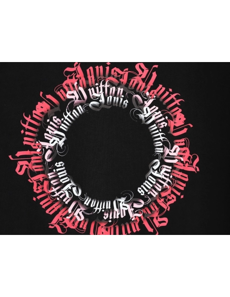 Louis Vuitton circle lettering short-sleeved T-shirt TSK1,Louis Vuitton