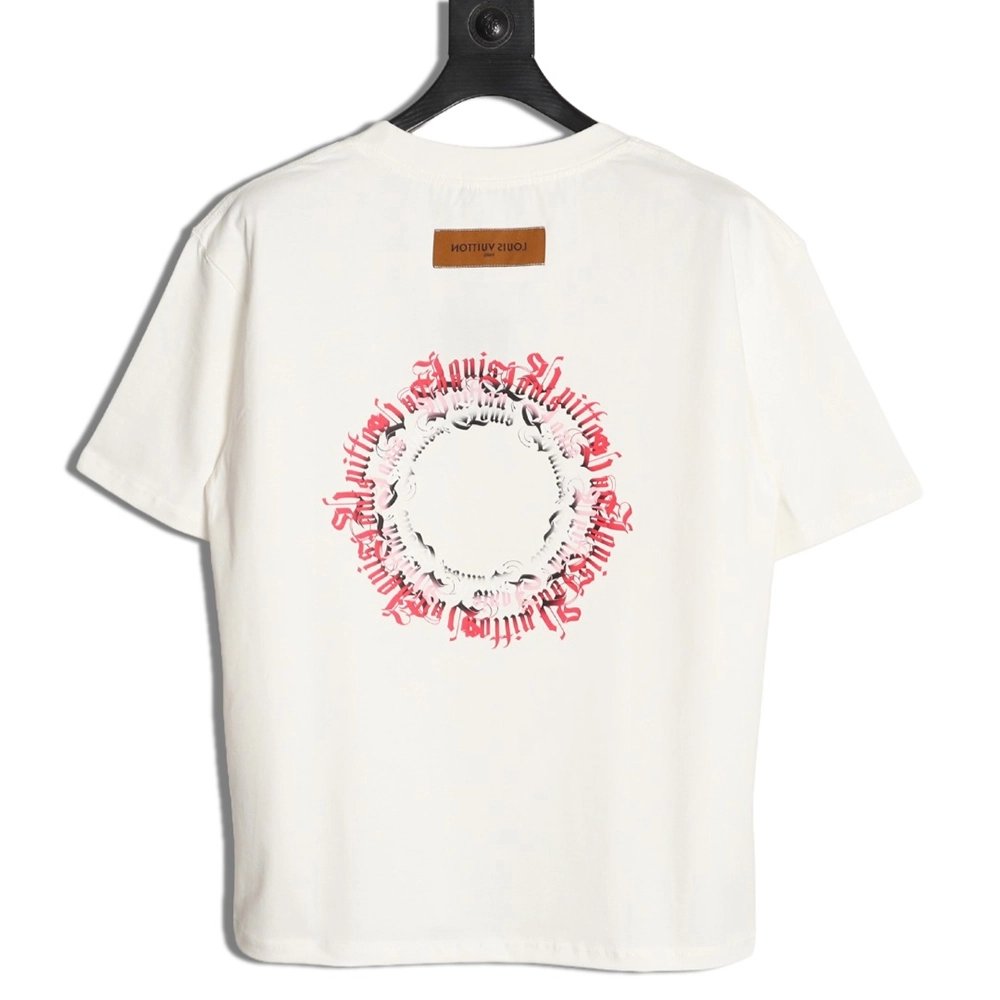 Louis Vuitton circle lettering short-sleeved T-shirt,Louis Vuitton