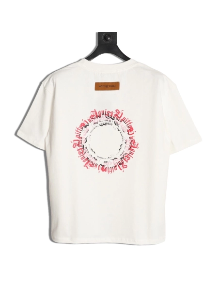 Louis Vuitton circle lettering short-sleeved T-shirt,Louis Vuitton