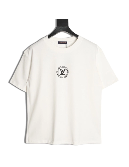 Louis Vuitton circle lettering short-sleeved T-shirt,Louis Vuitton