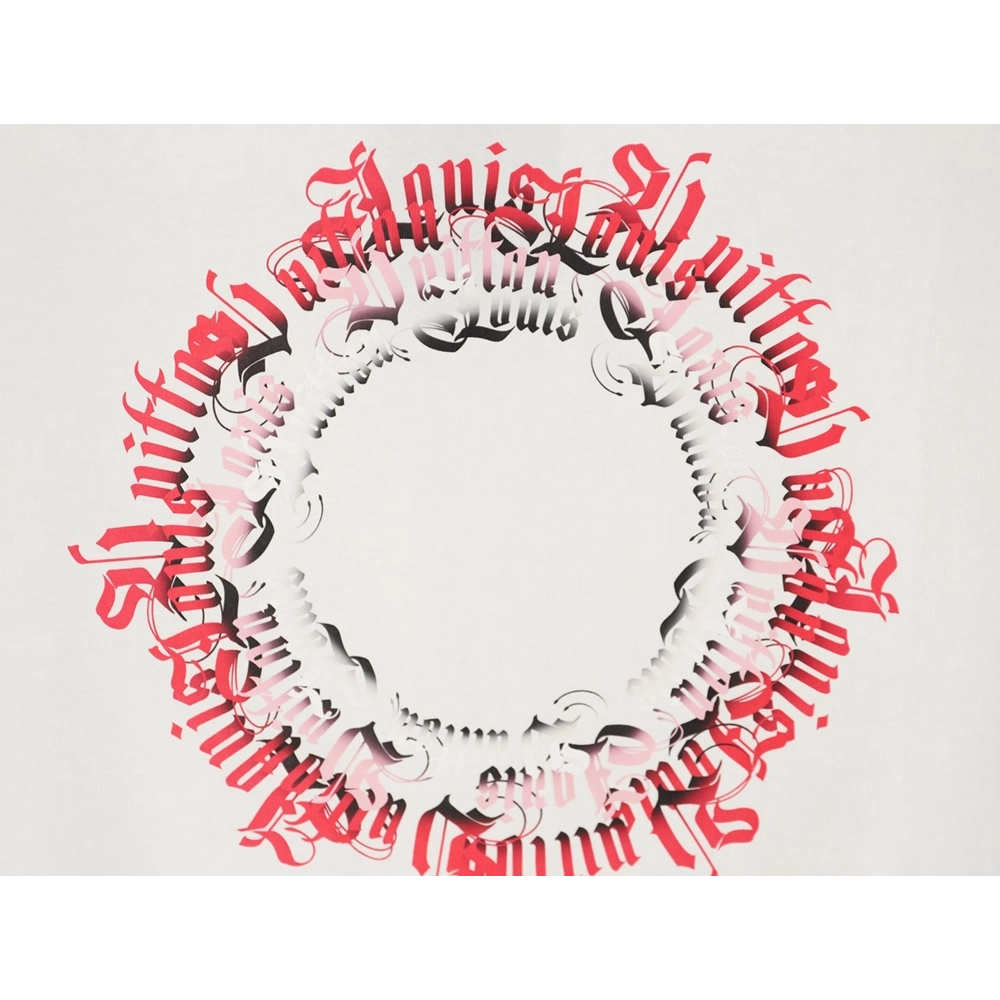 Louis Vuitton circle lettering short-sleeved T-shirt,Louis Vuitton